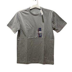 Men's Short Sleeve Crew Neck Tee, George, S (34-36), Grey, NWT